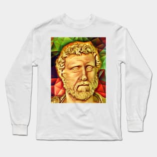 Appian of Alexandria Snow Portrait | Appian of Alexandria Artwork 15 Long Sleeve T-Shirt